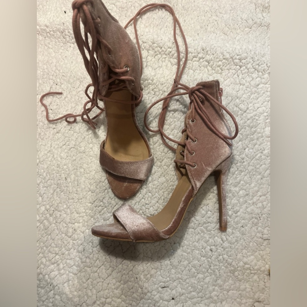 Charolette Russe Wrap Around the Ankle Heels Shoes